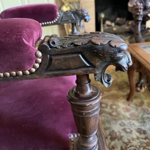 Throne Victorian armchair - Picture 3 of 7